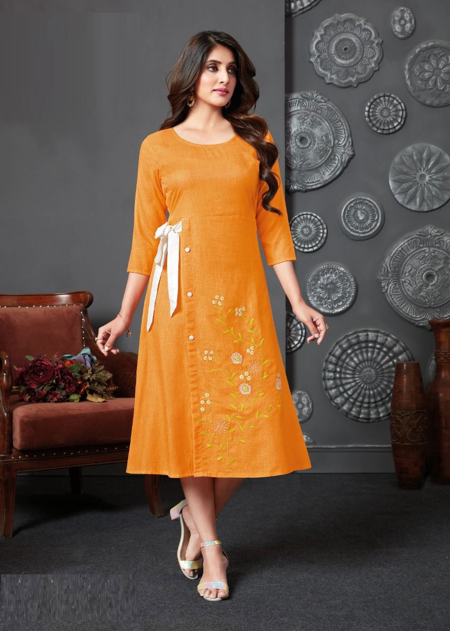 Aarvi Shanaya 5 Stylish Party Wear Wholesale Kurti Collection